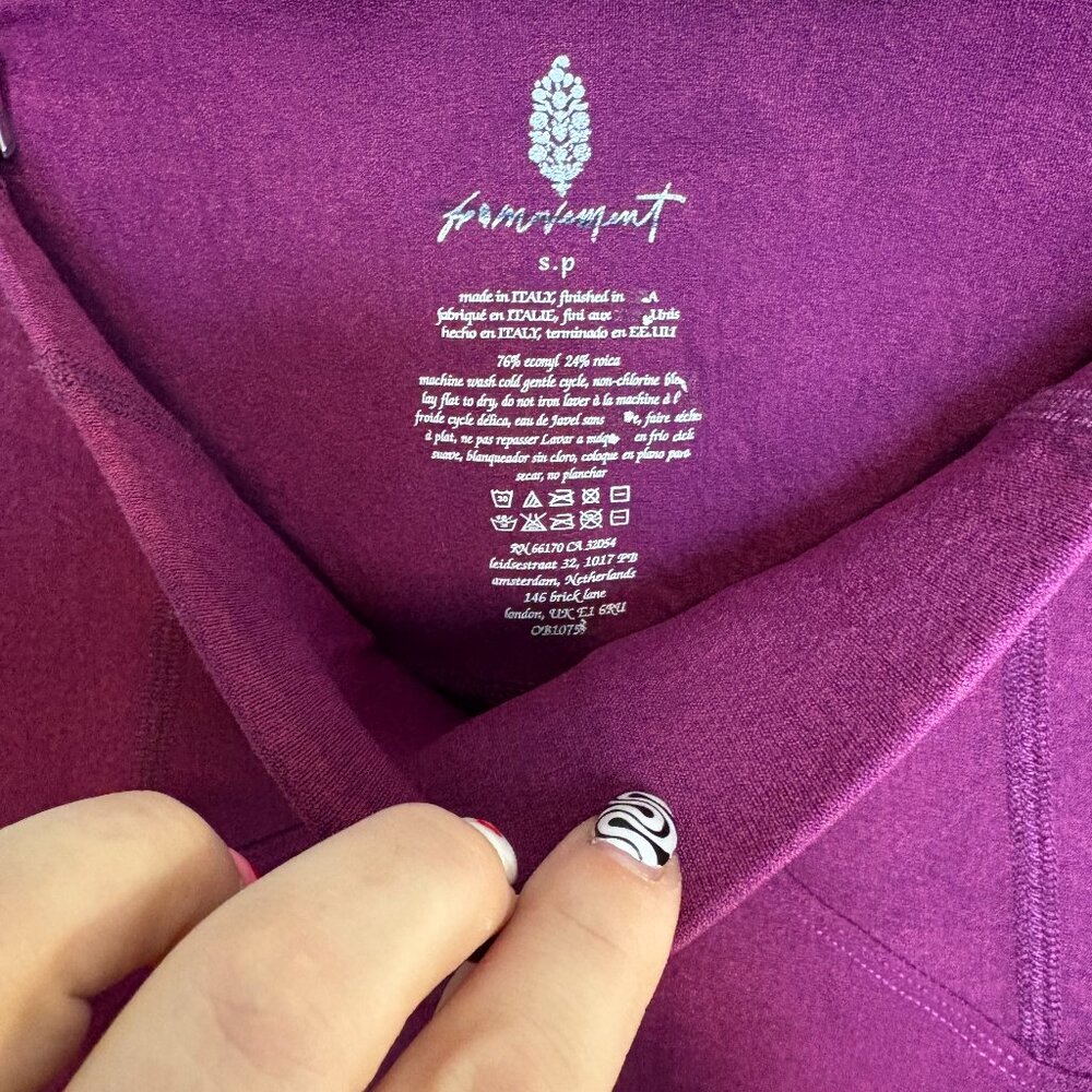 Free People Movement High-Rise Seamless Leggings | Purple | Size Small